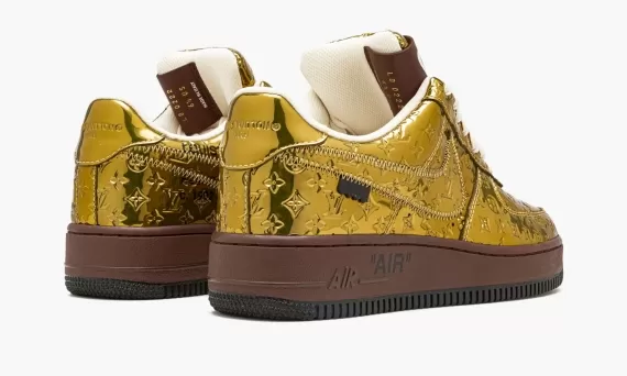 Louis Vuitton AIR FORCE 1 Low Virgil Abloh - Metallic Gold