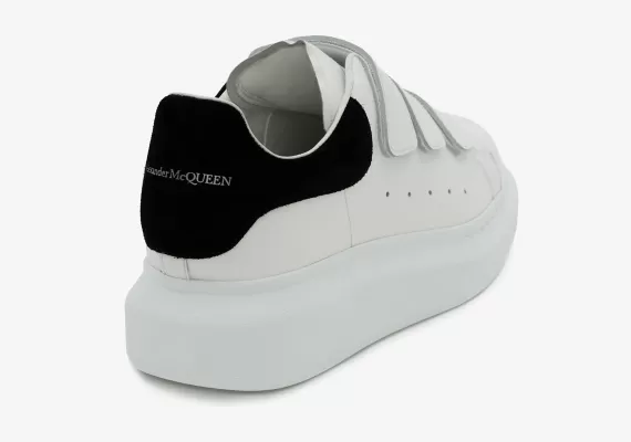 Alexander McQueen Oversized Triple Strap Sneaker White/black