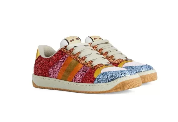 Gucci Lovelight Screener sneakers - bright red/multicolour