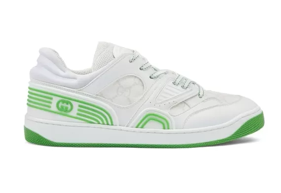 Gucci Basket sneakers - Interlocking G logo White/green