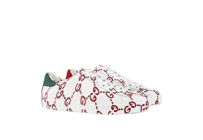 Gucci White GG Logo Ace Sneakers