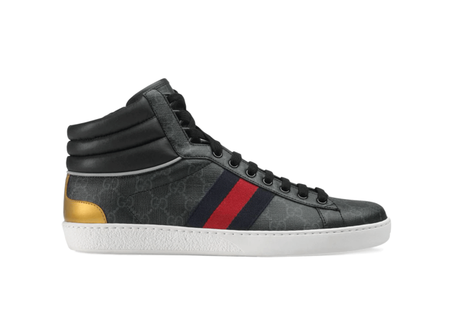 Gucci Black Supreme Сanvas High Top Sneaker