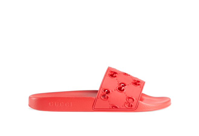 Gucci Rubber GG Slide Sandal