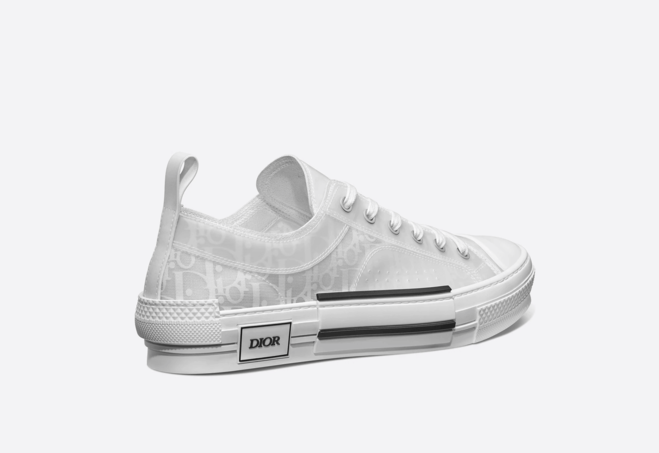 Dior Low-Top White Oblique Canvas