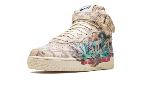 Nike Louis Vuitton Air Force 1 Mid Virgil Abloh - Graffiti