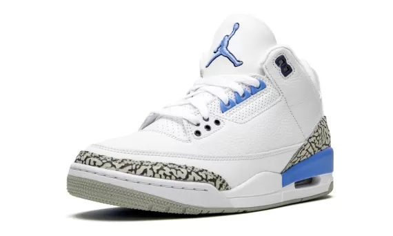 Air Jordan 3 - UNC Valor Blue-Tech Gray