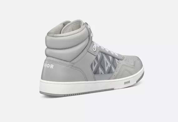 B27 High-Top Sneaker - Dior Gray CD Diamond