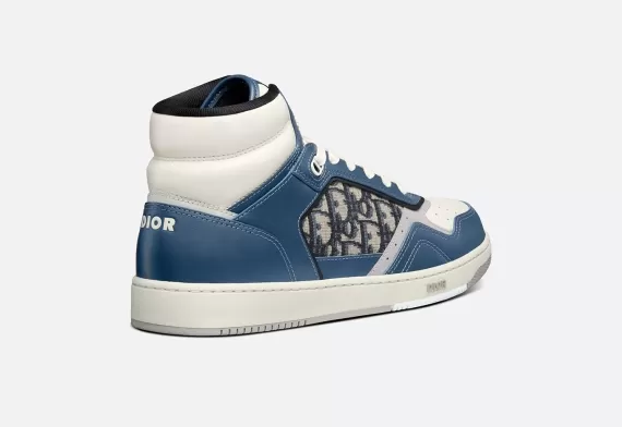 B27 High-Top Sneaker - Blue/Cream and Beige/Black