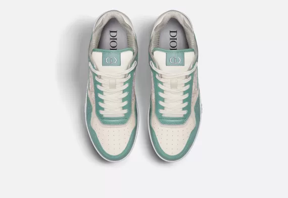 B27 Low-Top Sneaker Turquoise and Cream