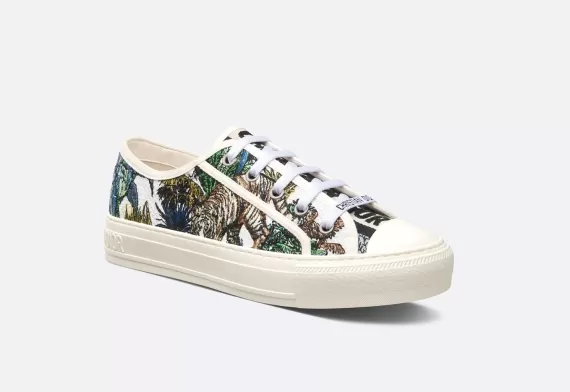 WALK'N'DIOR Sneaker White Multicolor With Étoile de Voyage Motif