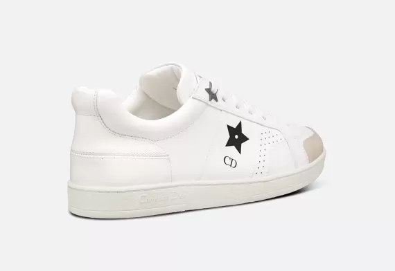 Dior Star Sneaker White Calfskin and Suede