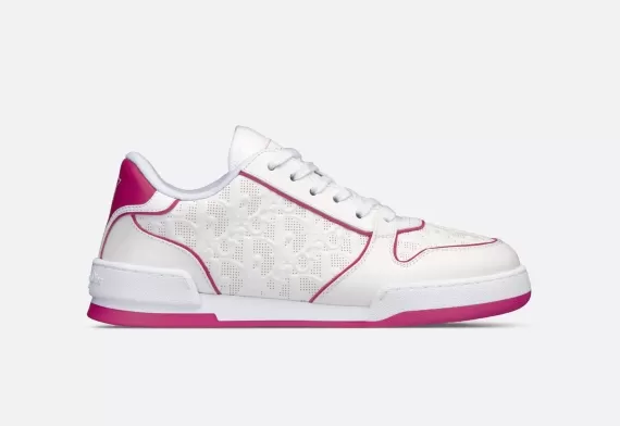 Dior One Sneaker CD Star, White and Fuchsia