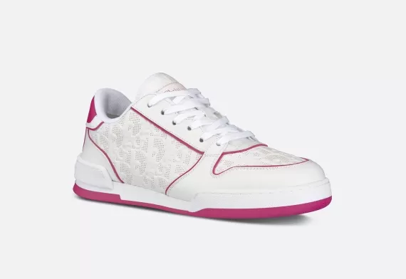 Dior One Sneaker CD Star, White and Fuchsia