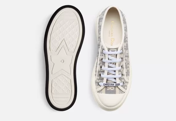 WALK'N'DIOR Platform Sneaker Gray Stone