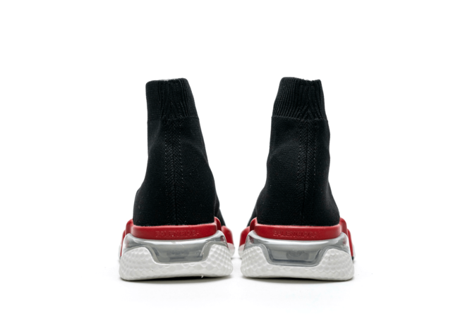 Balenciaga Speed Clear Sole Black Red