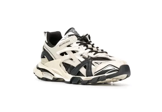 Balenciaga Track.2 Open Sneakers - Off-White and Black