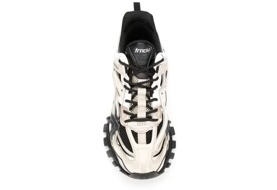 Balenciaga Track.2 Open Sneakers - Off-White and Black
