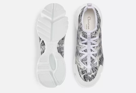 D-CONNECT Sneaker Black and White, Plan de Paris Print