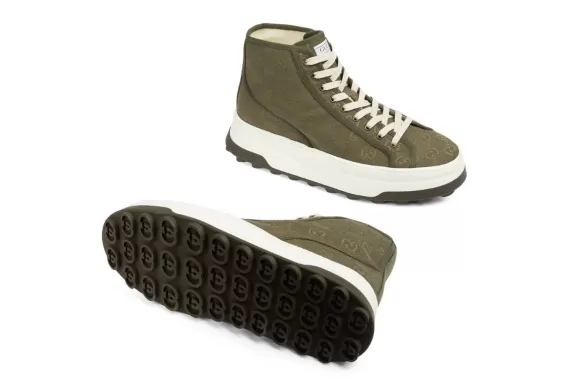 Gucci GG High-Top Sneakers Khaki