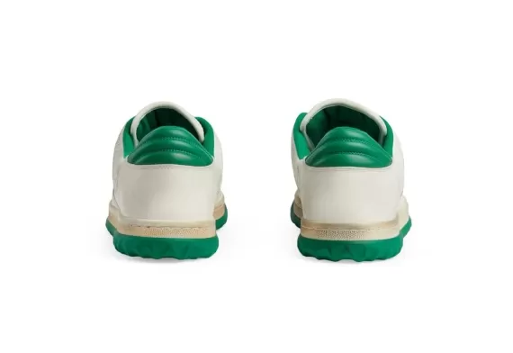 Gucci Mac80 Low-Top Sneakers White/Emerald Green