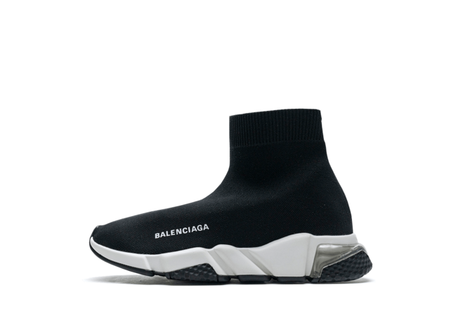 Balenciaga Speed Clear Sole Black White