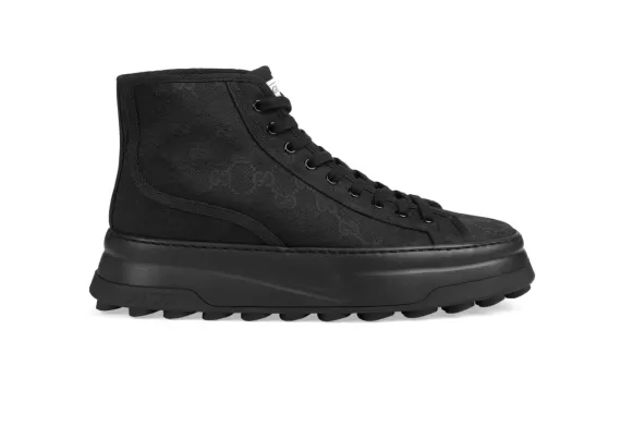 Gucci GG-Canvas High-Top Sneakers Black