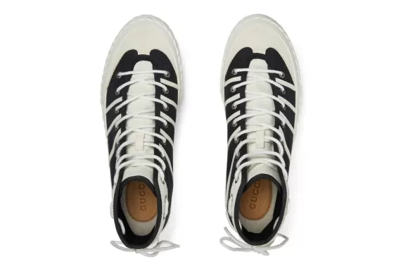 Gucci High-Top GG Sneakers Black/White