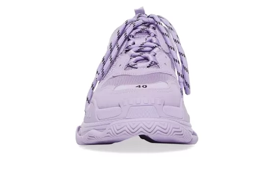 Balenciaga Triple S Low-Top Sneakers Lilac Purple