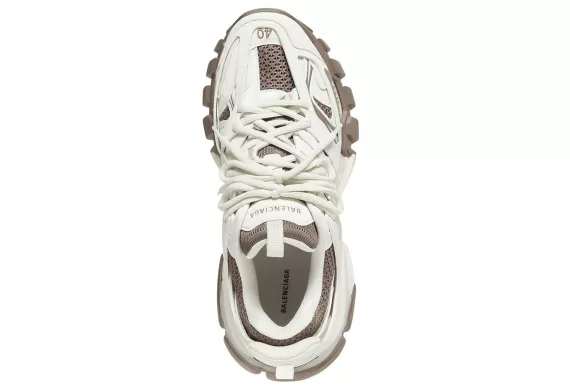 Balenciaga Track Lace-Up Sneakers Brown/White