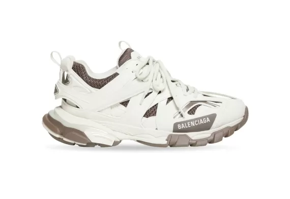 Balenciaga Track Lace-Up Sneakers Brown/White