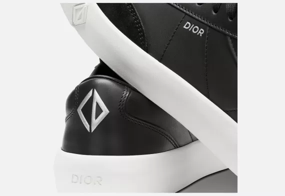 B101 Sneaker Black Smooth Calfskin and Nubuck