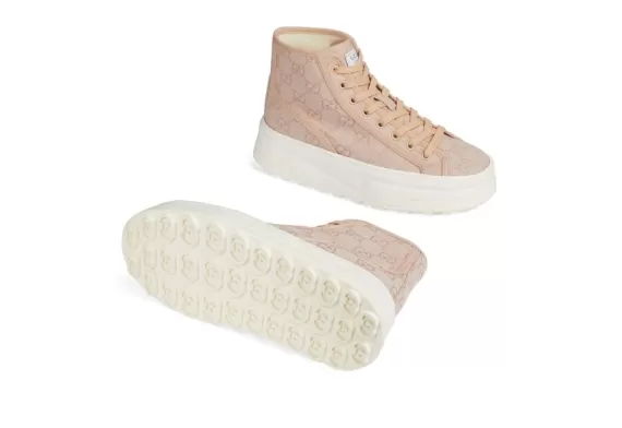 Gucci GG High-Top Sneakers Light Pink