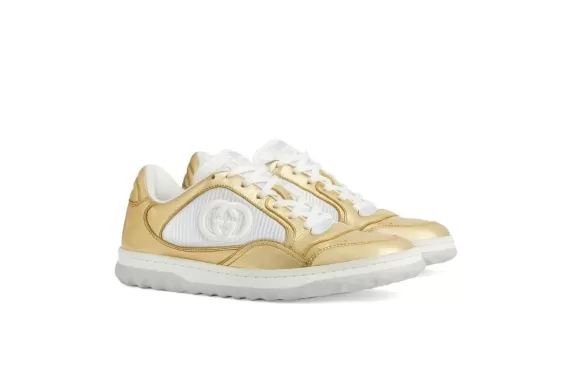 Gucci Mac80 Low-Top Sneakers Yellow Gold/White