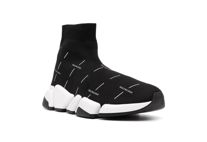 Balenciaga Speed Runners 2.0 logo-print Black/White