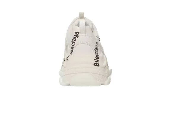 Balenciaga Triple S Logo-Print Sneakers Featuring White