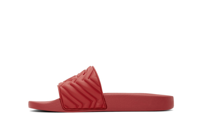 Gucci Red Quilted GG Pool Slides