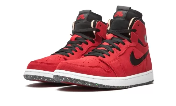 Air Jordan 1 Zoom High CMFT - Red Suede