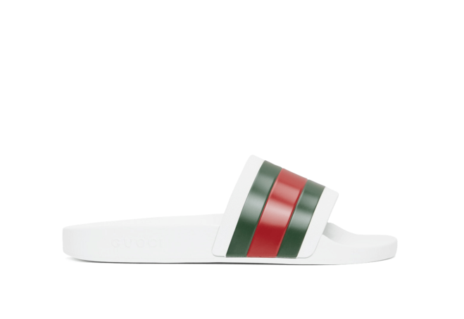 Gucci White Pursuit Slides