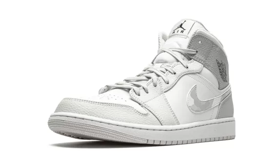 Air Jordan 1 Mid - White Camo