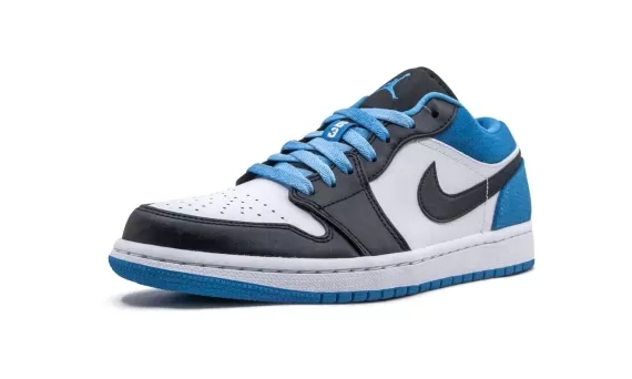 AIR JORDAN 1 Low - Laser Blue Black-Laser Blue