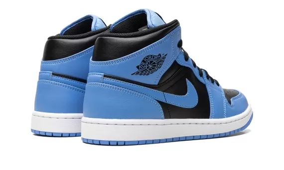 Air Jordan 1 Mid - University Blue Black