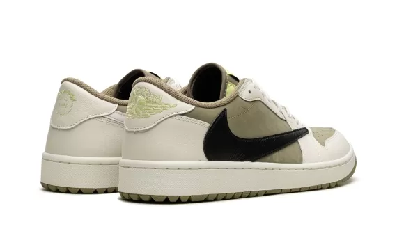 Travis Scott x Air Jordan 1 Low Golf - Neutral Olive