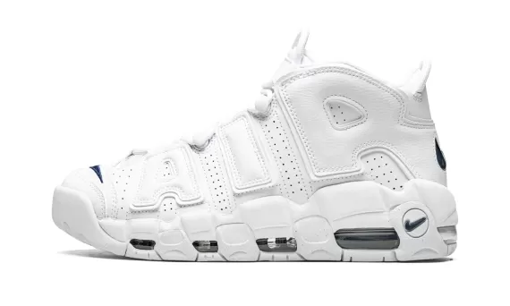 Air More Uptempo - White/Midnight Navy