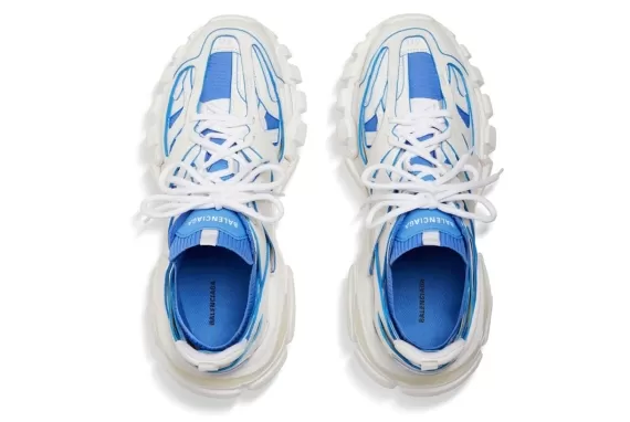 Balenciaga Track Sock Panelled Sneakers - Blue/White