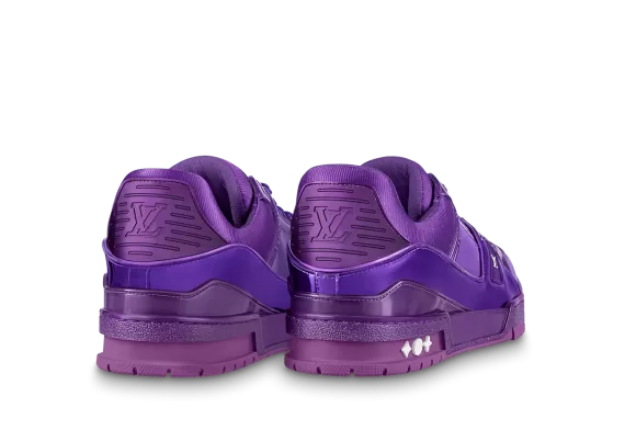 Louis Vuitton Trainer Sneaker - Purple, Metallic canvas