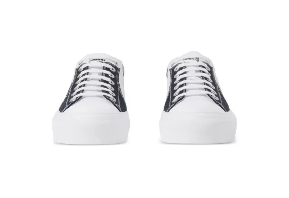 Burberry Checkered Cotton Low-top Sneakers - White / Multicolour