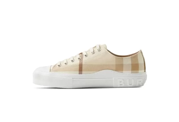 Check Low-top Sneakers - Beige