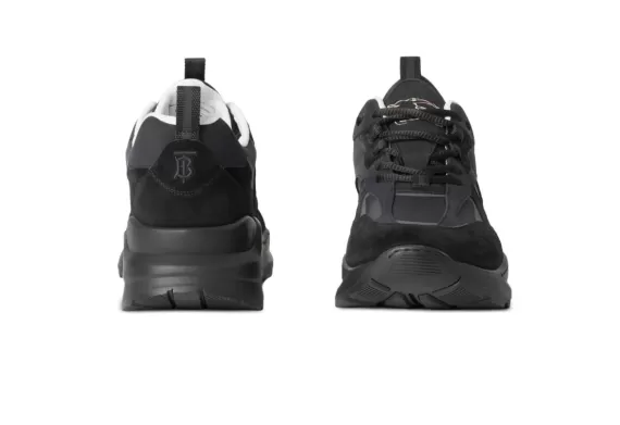 Logo-debossed Panelled Sneakers - Black