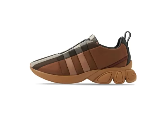 Checked Low-top Sneakers - Brown/Black