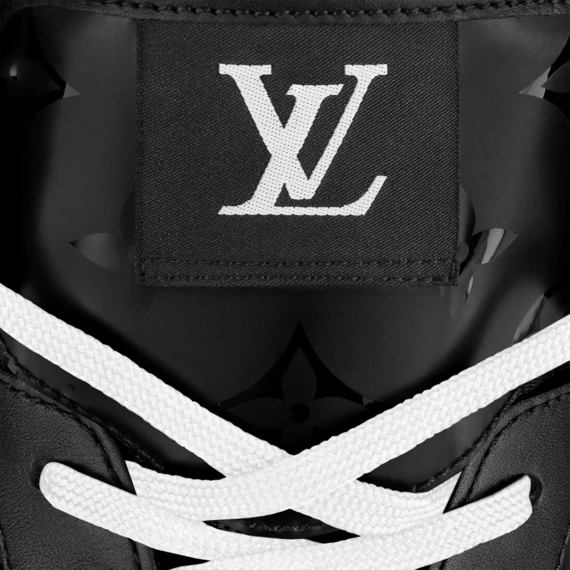 Louis Vuitton Rivoli Sneaker Boot - Black, Calf leather and Monogram metallic canvas